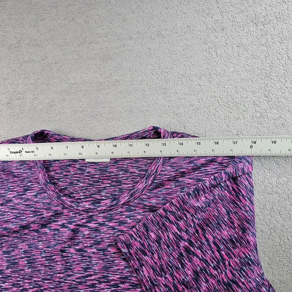 Columbia Tee Shirt Womens XXL Purple Space Dye Crew Neck Short Sleeve Pullover - Picture 5 of 9
